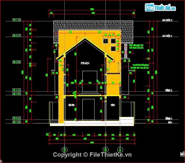 Biệt thự 3 tầng,kiến trúc biệt thự,kết cấu biệt thự,dự toán biệt thự,điện biệt thự